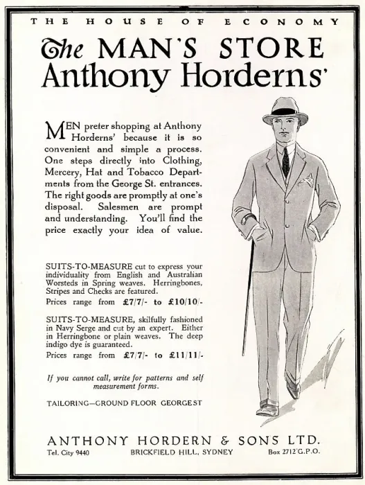 Framed Print : Anthony Hordern & Sons Advertisement Framed Print : Anthony Hordern & Sons Advertisement