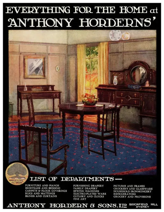 Framed Print : Anthony Horderns & Sons Advertisement Framed Print : Anthony Horderns & Sons Advertisement