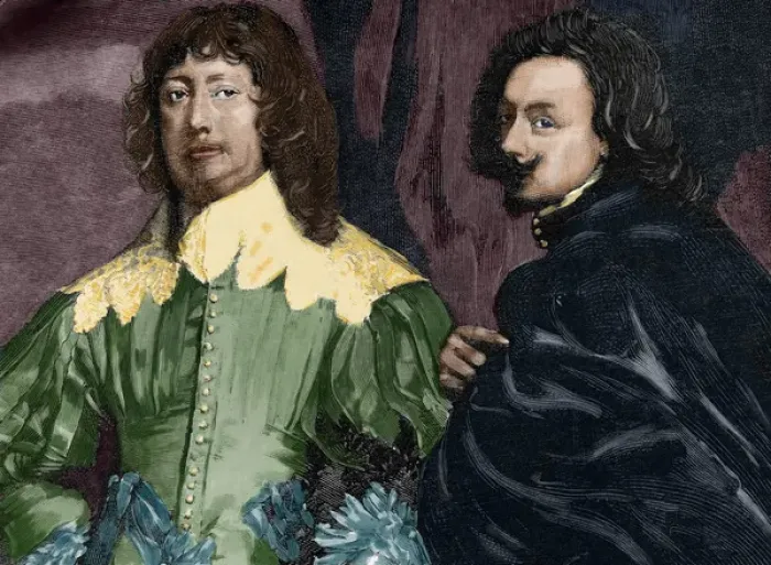 Framed Print : Anthony van Dyck (1599-1641) and Lord John Digby (1580-1653)