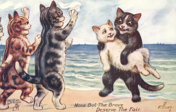 Framed Print : Anthropomorphic cats Framed Print : Anthropomorphic cats