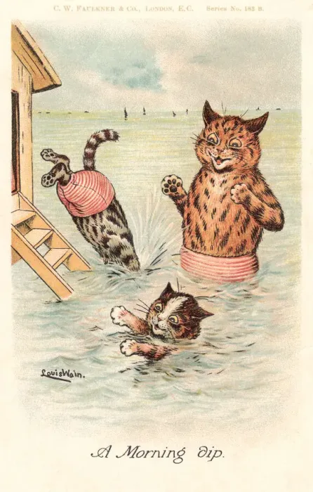 Framed Print : Anthropomorphic cats Framed Print : Anthropomorphic cats