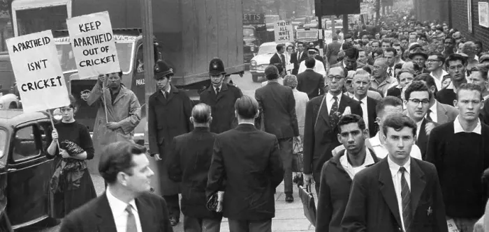 Framed Print : Anti-apartheid demo at Lord's Framed Print : Anti-apartheid demo at Lord's