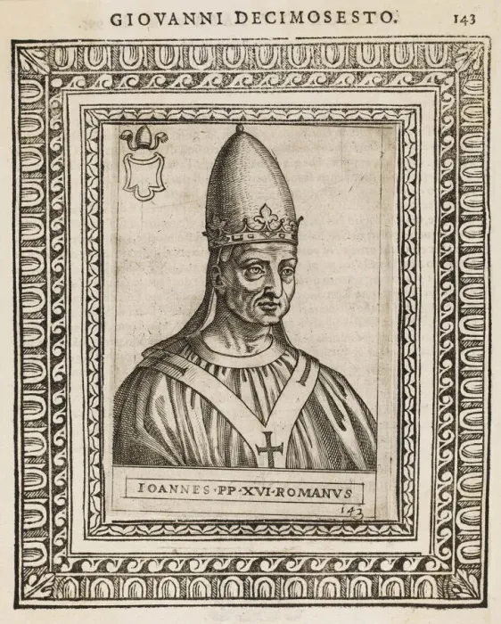 Framed Print : ANTI-POPE JOANNES XVI Date: reigned 997 - 998 Framed Print : ANTI-POPE JOANNES XVI Date: reigned 997 - 998