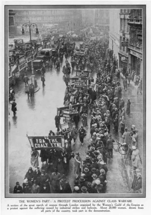 Framed Print : Anti-Strike Demo 1926 Framed Print : Anti-Strike Demo 1926