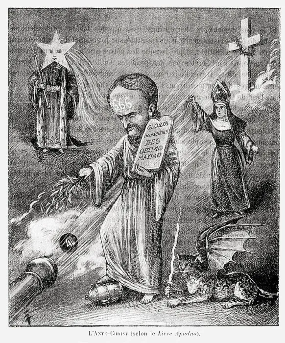 Framed Print : The Antichrist - brow marked with the Number of the Beast