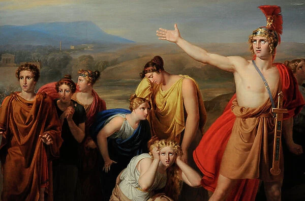 Antilochus takes news to Achilles - Rafael Tegeo