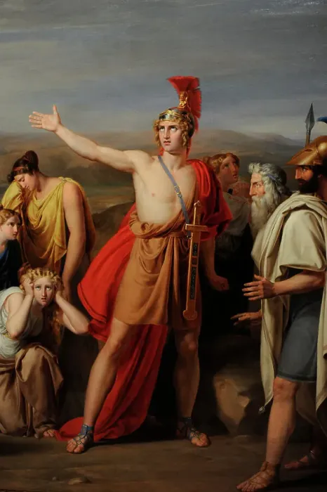 Framed Print : Antilochus takes news to Achilles - Rafael Tegeo Framed Print : Antilochus takes news to Achilles - Rafael Tegeo