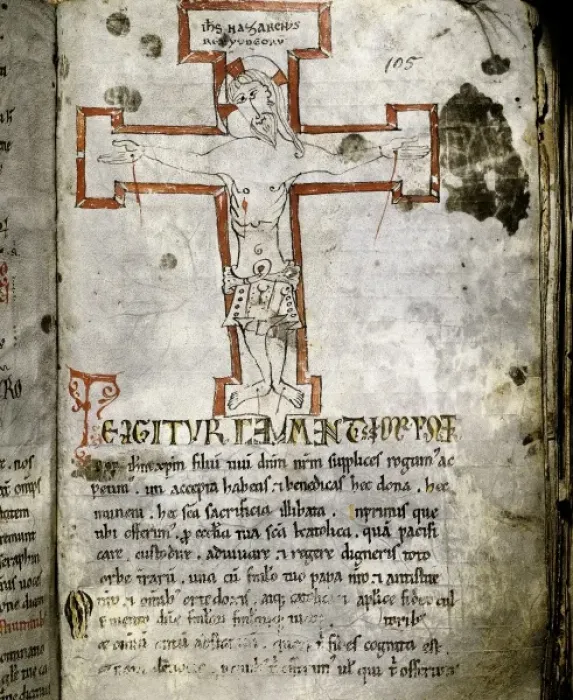 Framed Print : Antiphonary. 12th c. Fol. 105. Romanesque art Framed Print : Antiphonary. 12th c. Fol. 105. Romanesque art