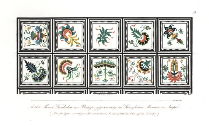 Framed Print : Antique mosaic flooring from Pompeii, in Framed Print : Antique mosaic flooring from Pompeii, in