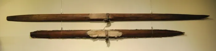 Framed Print : Antique skis. Pudasjarvi. 19th century. The National Museum Framed Print : Antique skis. Pudasjarvi. 19th century. The National Museum