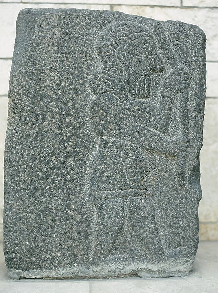 Antiquities Oriental. Aramaean relief. Basalt bas-relief. 10