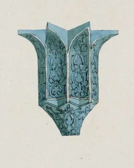 Framed Print : Antiquities of Samarkand. Tomb of the Saint Kassim ibn Abass