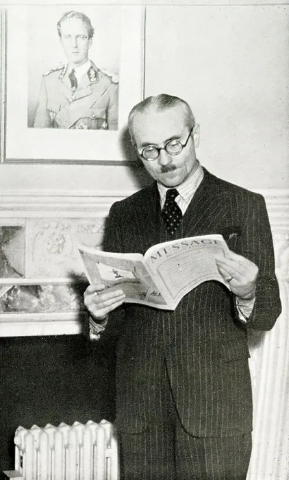 Framed Print : Antoine Delfosse, Minister for Justice and Information, WW2 Framed Print : Antoine Delfosse, Minister for Justice and Information, WW2