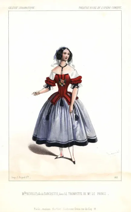 Framed Print : Antoinette Revilly as Fanchette in Le Trompette Framed Print : Antoinette Revilly as Fanchette in Le Trompette
