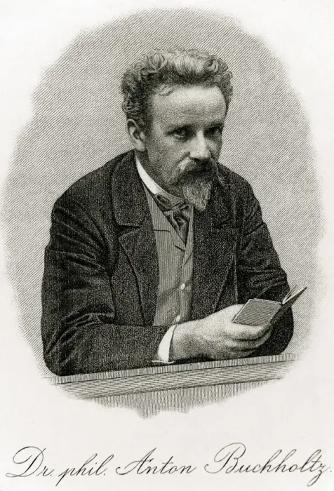 Framed Print : Anton Buchholtz (1848-1901). Historian, numismatist and coll Framed Print : Anton Buchholtz (1848-1901). Historian, numismatist and coll