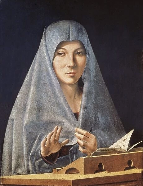 Virgin Annunciate,Antonello da Messina,45x34.5cm