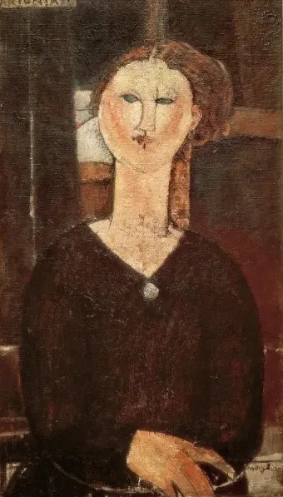 Framed Print : Antonia, circa 1915. Modigliani, Amedeo (1884-1920). Oil on canvas, 82 x 46cm Date: 1915 Framed Print : Antonia, circa 1915. Modigliani, Amedeo (1884-1920). Oil on canvas, 82 x 46cm Date: 1915