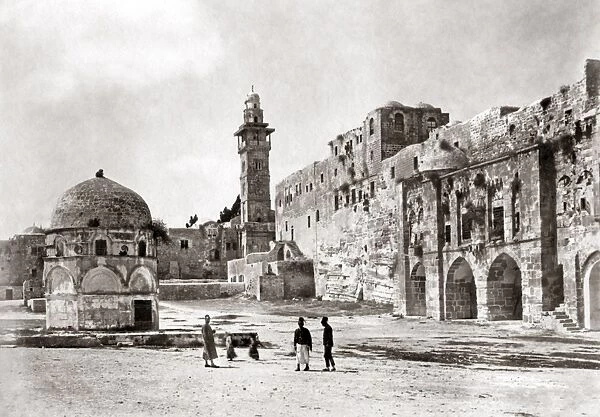 Antonia Tower, Jerusalem, Palestine (Israel) circa 1880s