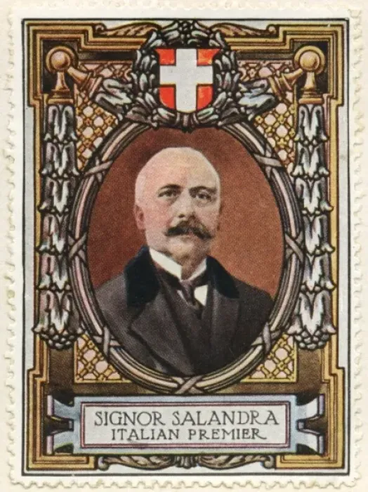 Framed Print : Antonio Salandra, Italian Premier / Stamp Framed Print : Antonio Salandra, Italian Premier / Stamp