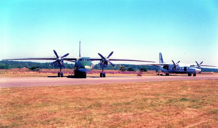 Framed Print : Antonov An-26 2409 and An-24RV 5605 Framed Print : Antonov An-26 2409 and An-24RV 5605