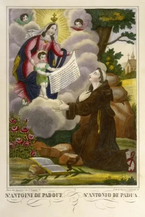 Framed Print : Antony of Padua & Mary Framed Print : Antony of Padua & Mary