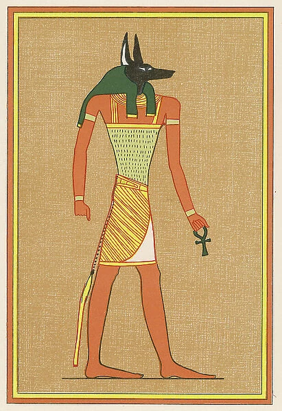 Anubis, god of the dead, with head of a jackel