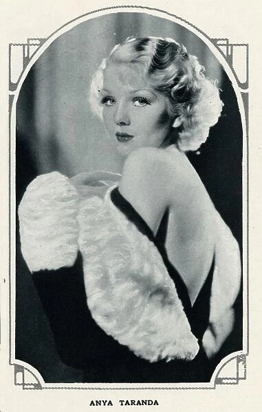Anya Taranda (1915 1970) American model, showgirl, actress