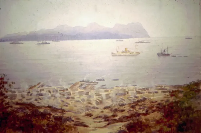 Framed Print : Anzac Cove, Gallipoli, 1915 Framed Print : Anzac Cove, Gallipoli, 1915