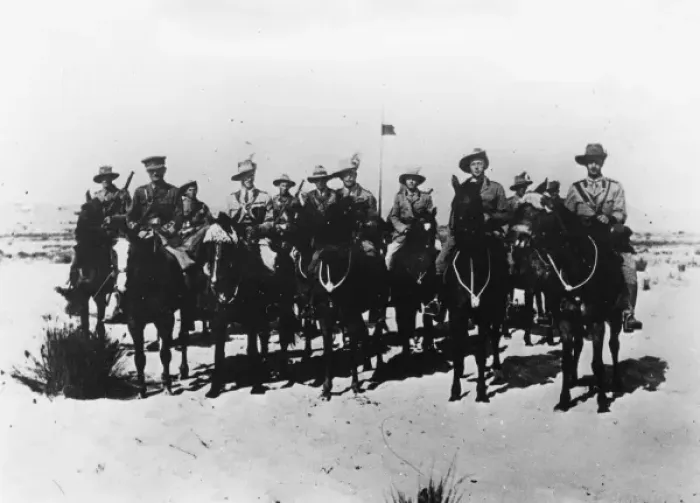 Framed Print : ANZAC Mounted Division in Egypt with GOC, WW1 Framed Print : ANZAC Mounted Division in Egypt with GOC, WW1