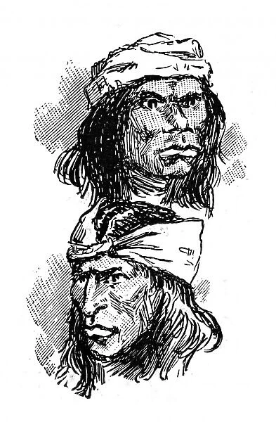 Apache native American Indians, c. 1887