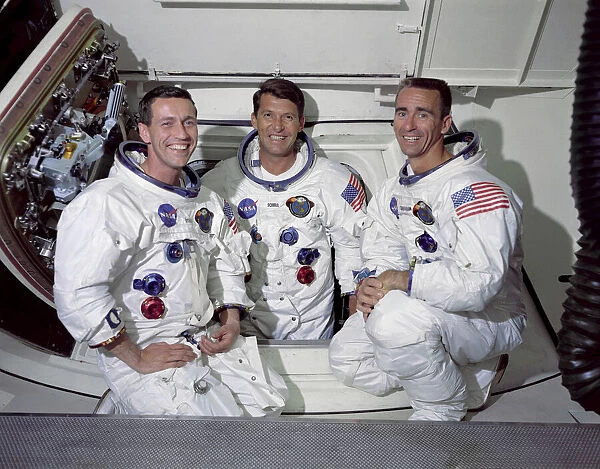 Apollo 7 Prime Crew. The prime crew of the first manned Apollo space mission 