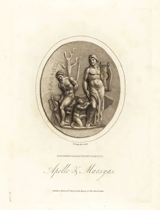Framed Print : Apollo, god of music and dance, and the satyr Marsyas Framed Print : Apollo, god of music and dance, and the satyr Marsyas