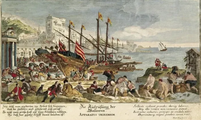 Framed Print : Apparatus triremium Procurement of food and water Framed Print : Apparatus triremium Procurement of food and water
