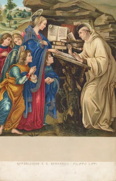 Framed Print : Apparition of the Virgin to St. Bernard Framed Print : Apparition of the Virgin to St. Bernard