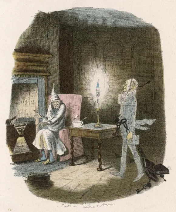 Framed Print : Apparitions: Scrooge and the ghost of Jacob Marley Framed Print : Apparitions: Scrooge and the ghost of Jacob Marley