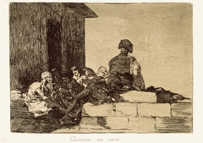 Framed Print : Appeals are in vain. Plate 54 of The Disasters of War Framed Print : Appeals are in vain. Plate 54 of The Disasters of War