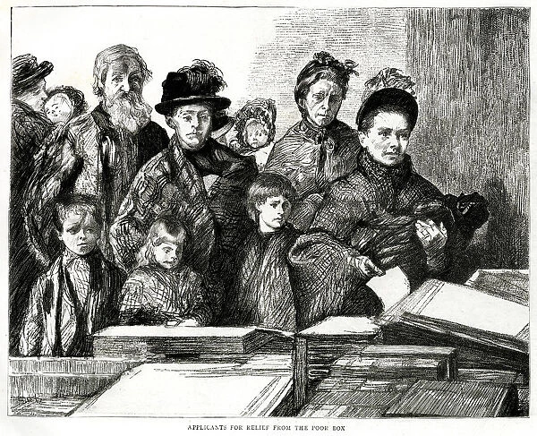 Applicants for relief from the poor box 1887