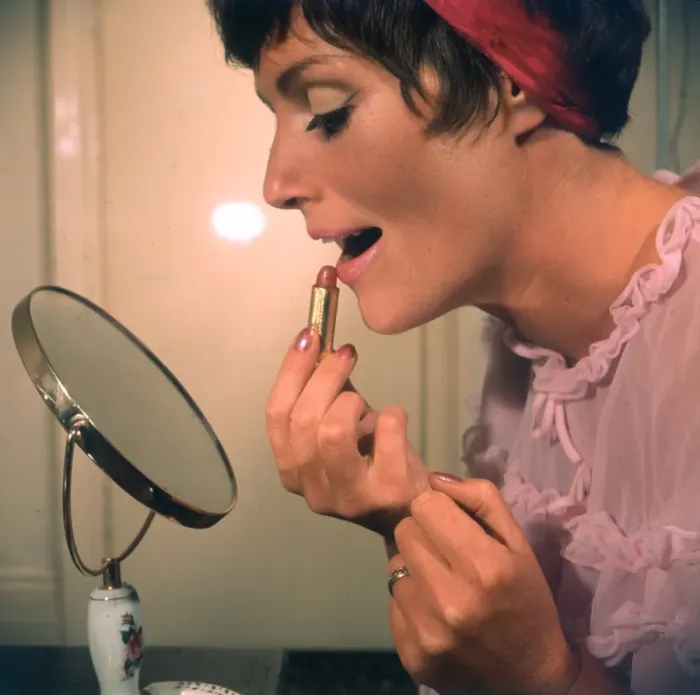 Framed Print : Applying Lipstick Framed Print : Applying Lipstick