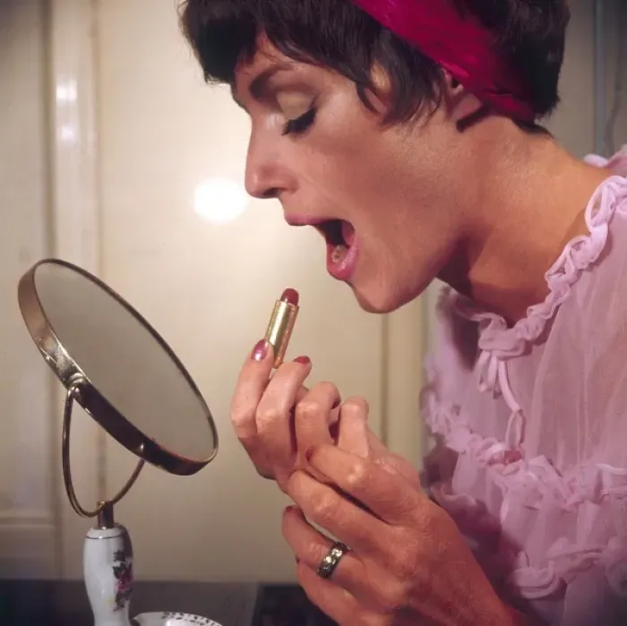 Framed Print : Applying Lipstick Framed Print : Applying Lipstick