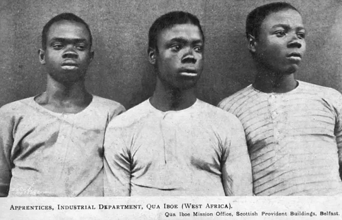 Framed Print : Apprentices - Industrial Department - Qua Iboe (West Africa) Framed Print : Apprentices - Industrial Department - Qua Iboe (West Africa)