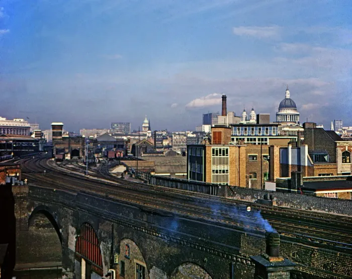 Framed Print : Approach to Waterloo Station, London Framed Print : Approach to Waterloo Station, London