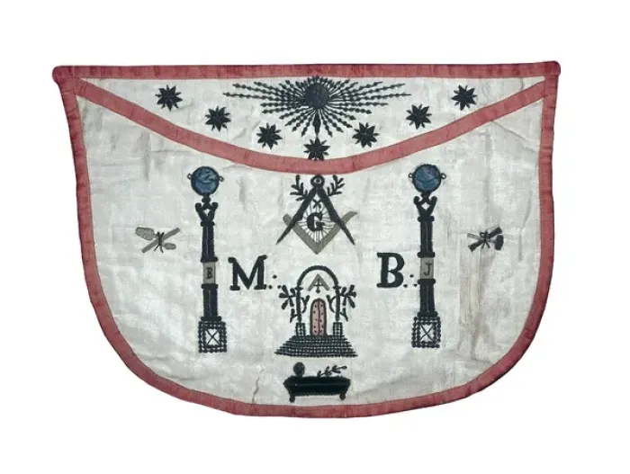 Framed Print : Apron of a Masonic Master. Textiles. FRANCE. ΌE-DE-FRANCE Framed Print : Apron of a Masonic Master. Textiles. FRANCE. ΌE-DE-FRANCE