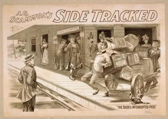 Framed Print : AQ Scammons Side tracked Framed Print : AQ Scammons Side tracked