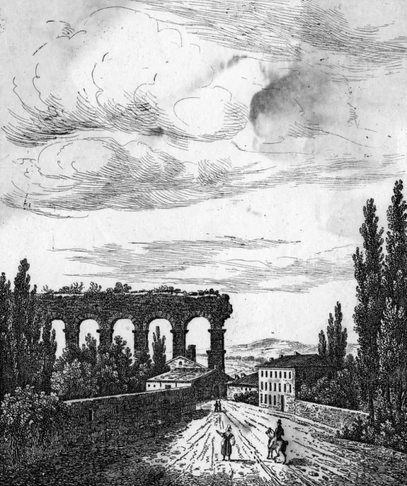 Framed Print : AQUEDUCT NEAR METZ / 1835 Framed Print : AQUEDUCT NEAR METZ / 1835