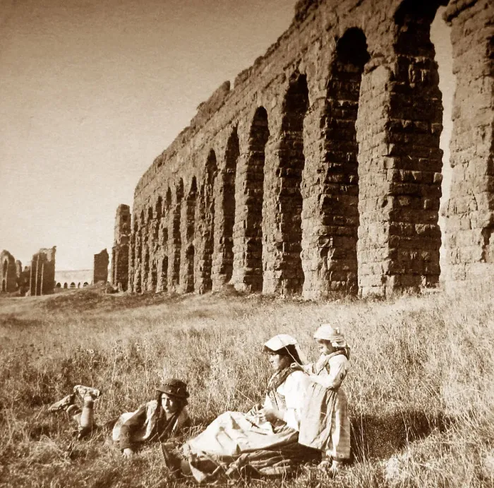 Framed Print : Aqueduct near Rome, Italy Framed Print : Aqueduct near Rome, Italy
