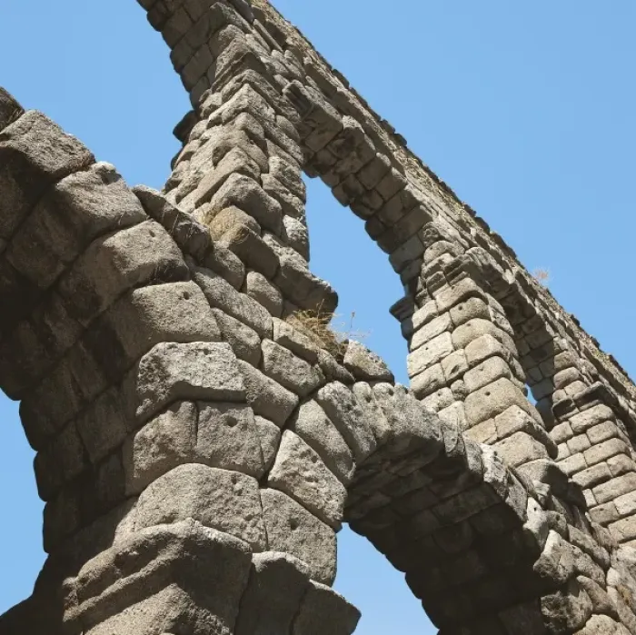 Framed Print : Aqueduct in Segovia. 1st c. SPAIN. CASTILE Framed Print : Aqueduct in Segovia. 1st c. SPAIN. CASTILE