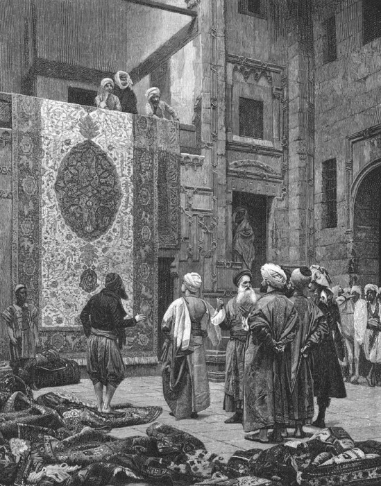 Framed Print : ARAB CARPET MERCHANTS Framed Print : ARAB CARPET MERCHANTS