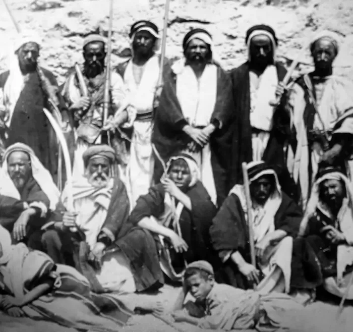 Framed Print : Arab Chiefs, Jericho, Victorian period Framed Print : Arab Chiefs, Jericho, Victorian period