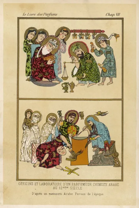 Framed Print : Arab Perfume Maker - 12th century Framed Print : Arab Perfume Maker - 12th century