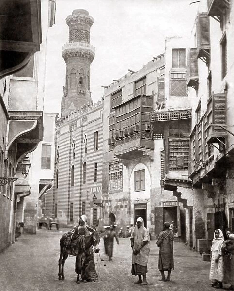 Arab Quarter Cairo, Egypt, circa 1890
